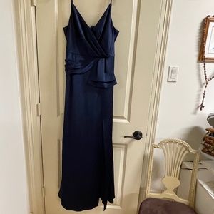 Adrianna Papell Navy Blue Evening Gown
